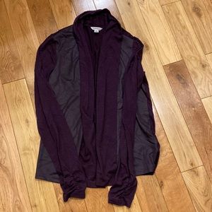 Purple Calvin Klein light cardigan
